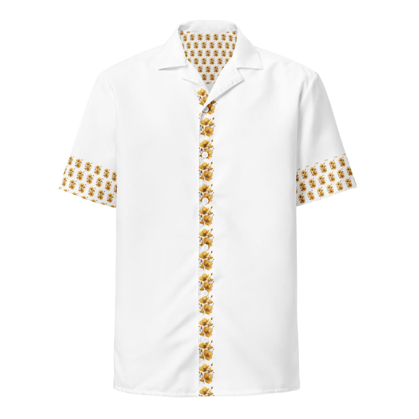 Smell The Flowers (Dress Shirt) #Yellow