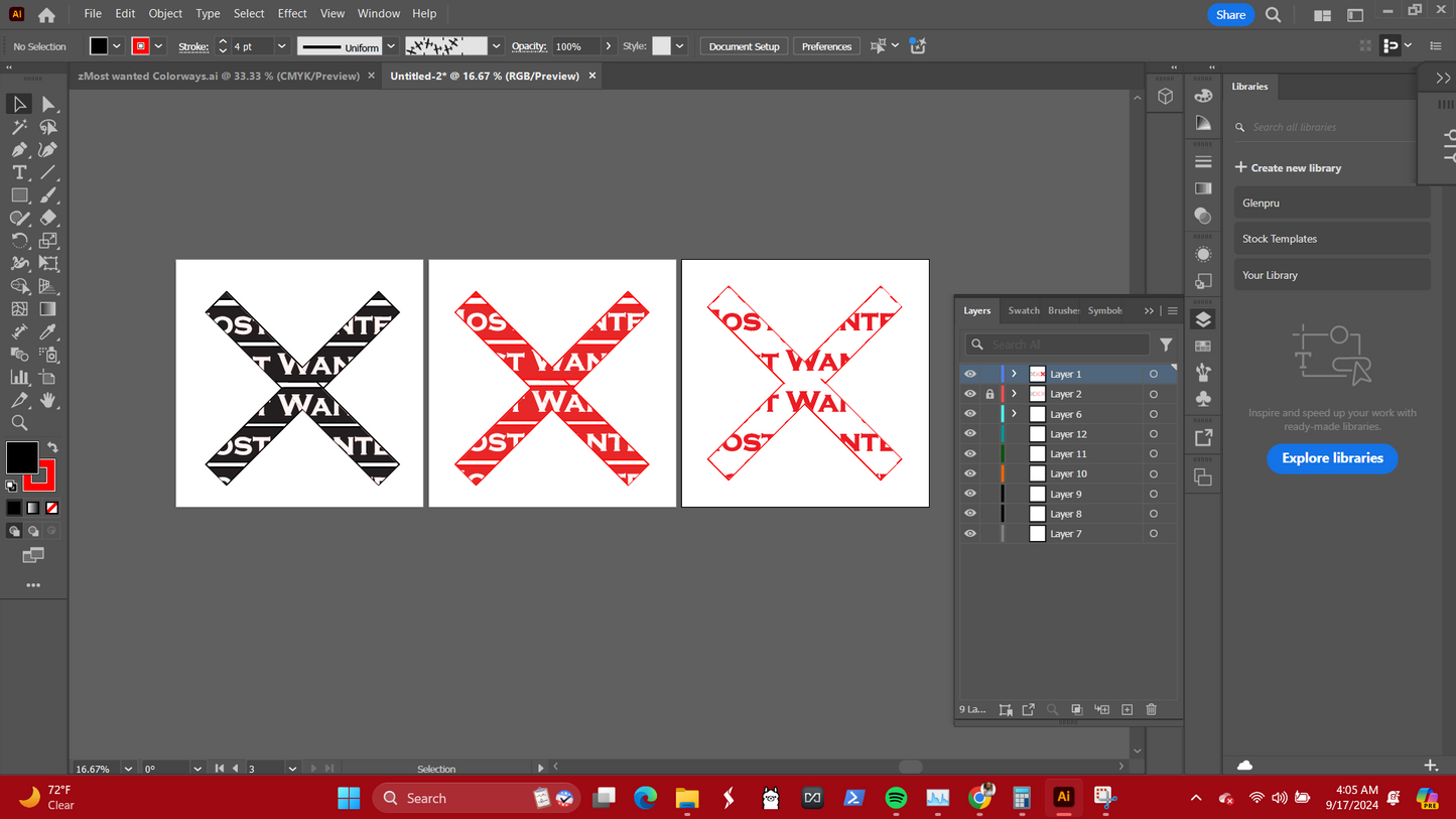 X Marks Most Wanted-Baseball Jersey #2