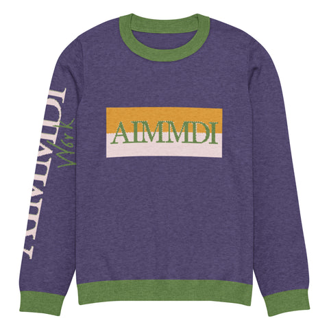 AIMMDI- Knitted crew neck sweater