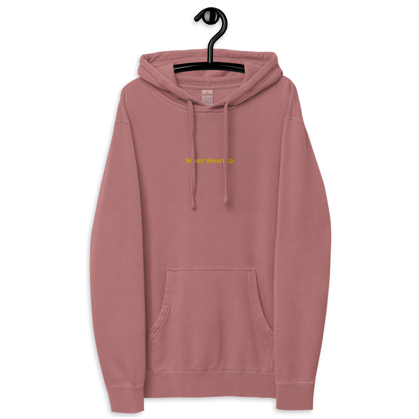 MOST WANTED HOODIE YELLOW EMBROIDERED MOST WANTED "CHILL 🥶🥶🥶"